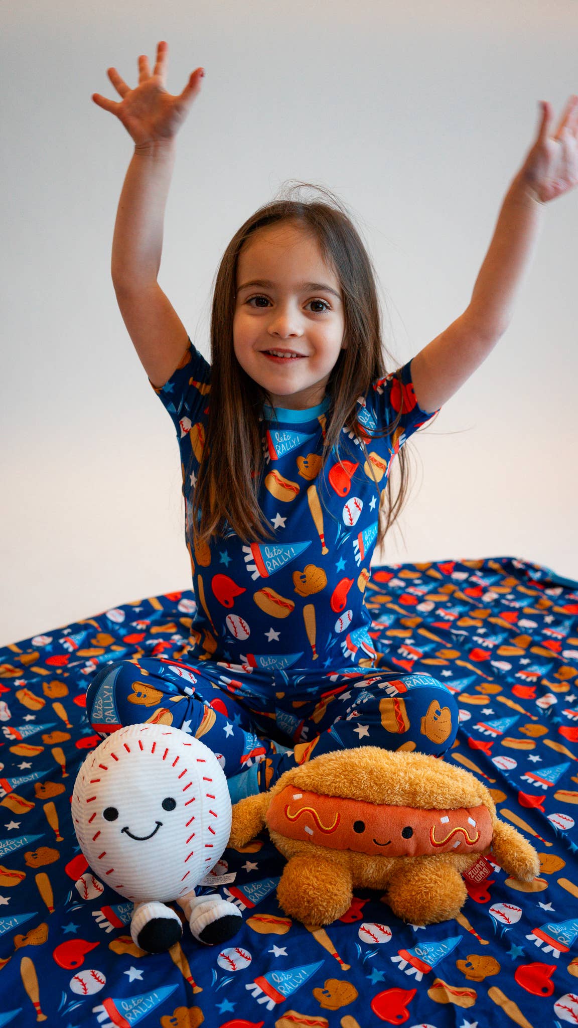 Baseball Bamboo Two-Piece Pajamas