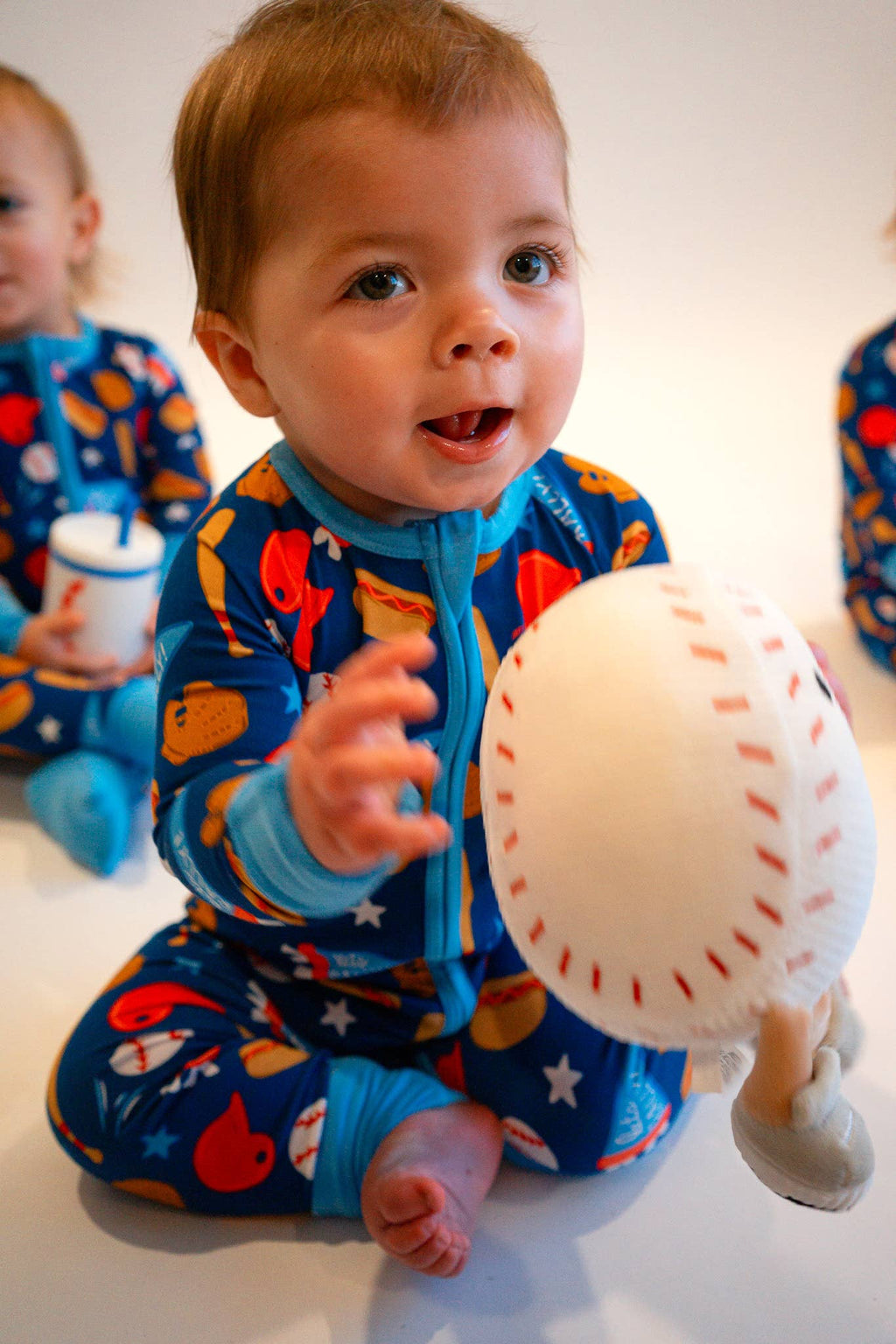Baseball Bamboo Zippy Pajamas