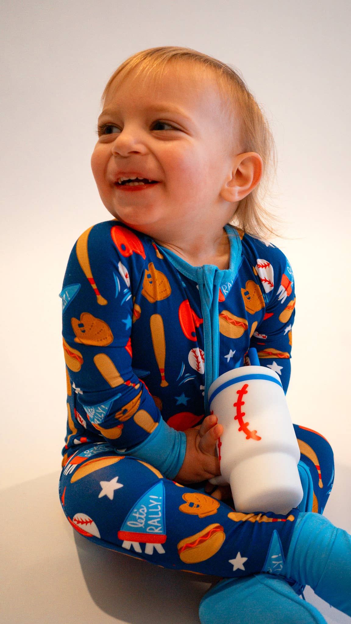 Baseball Bamboo Zippy Pajamas