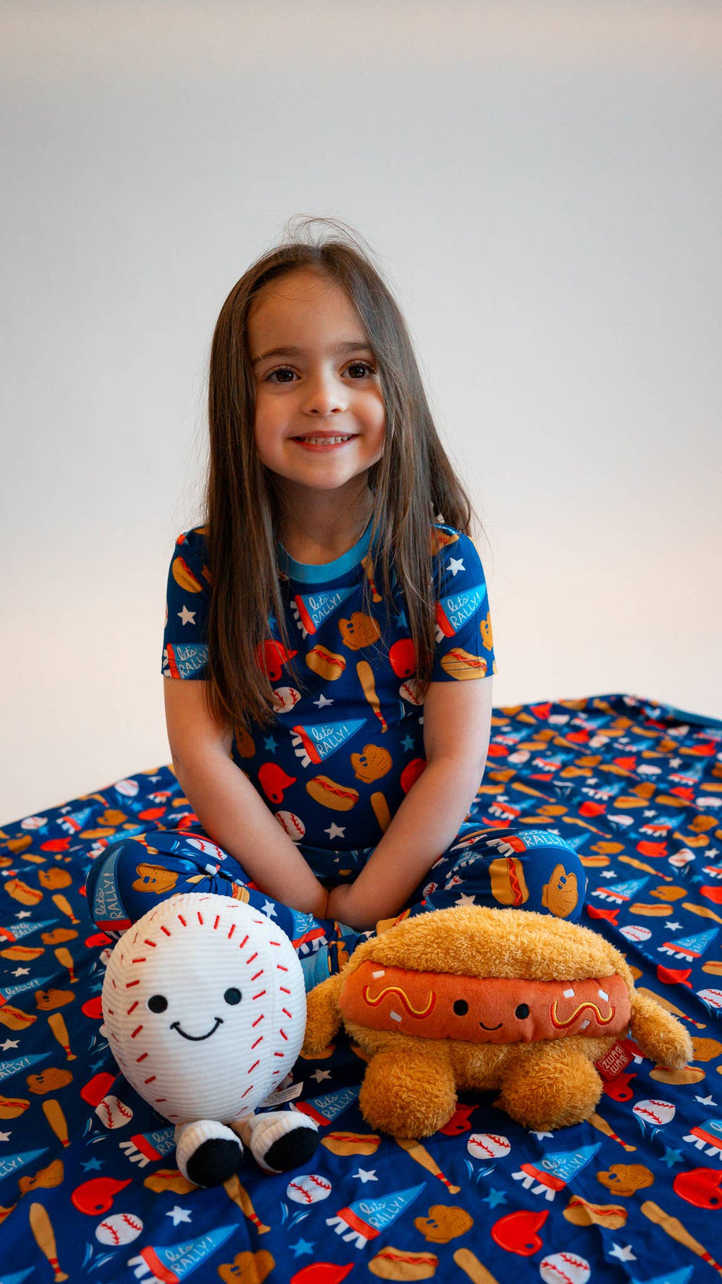 Baseball Bamboo Two-Piece Pajamas