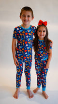 Baseball Bamboo Two-Piece Pajamas